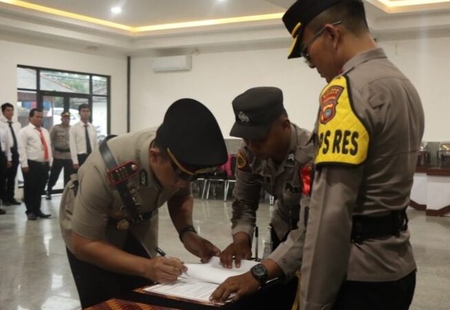 Kapolres Bangka Melantik Kasat Reskrim Polres dan Kapolsek Belinyu