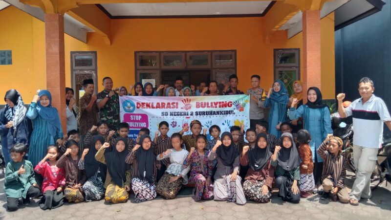 Korwil UPASP Beserta Tiga Pilar Kecamatan Bandung Tulungagung Hadir Dalam Sosialisasi Anti Bullying Dan Tindak Kekerasan Di SD Negeri 2 Suruhan Kidul