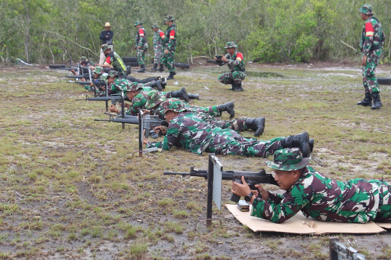 Kodim 1015/Sampit Gelar Latihan Menembak Triwulan IV