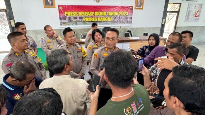 Terkait Akan Pindah Tugas, Kapolres Bangka Meminta Maaf Kepada Wartawan.
