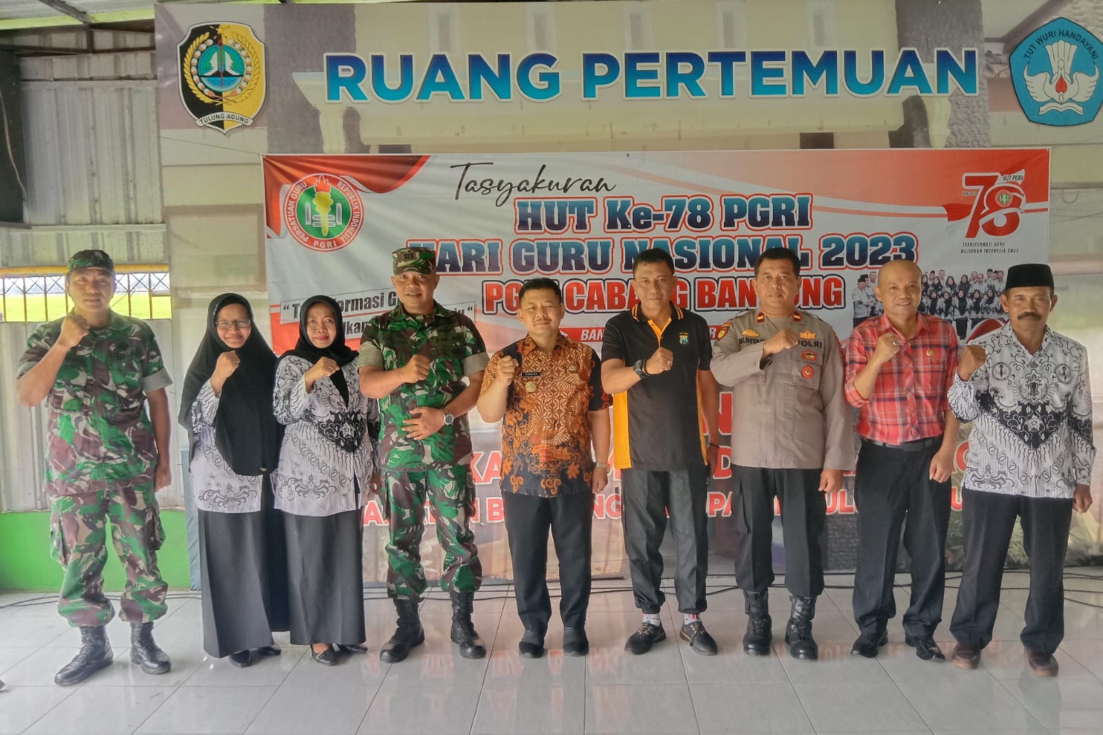 Tasyakuran HUT PGRI Ke-78 Serta Hari Guru Nasional 2023, Ketua PGRI Cabang Bandung Tulungagung: Kita Harus Pandai Bersyukur