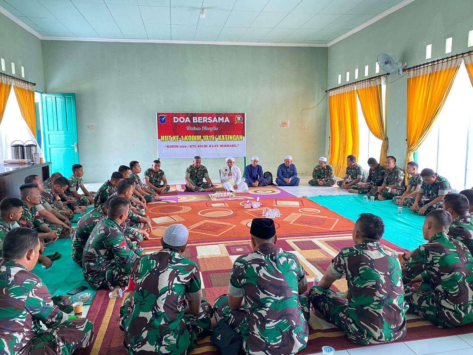 Kodim 1019/Katingan Gelar Doa Bersama Memperingati HUT Kodim yang Ke-1 Tahun.