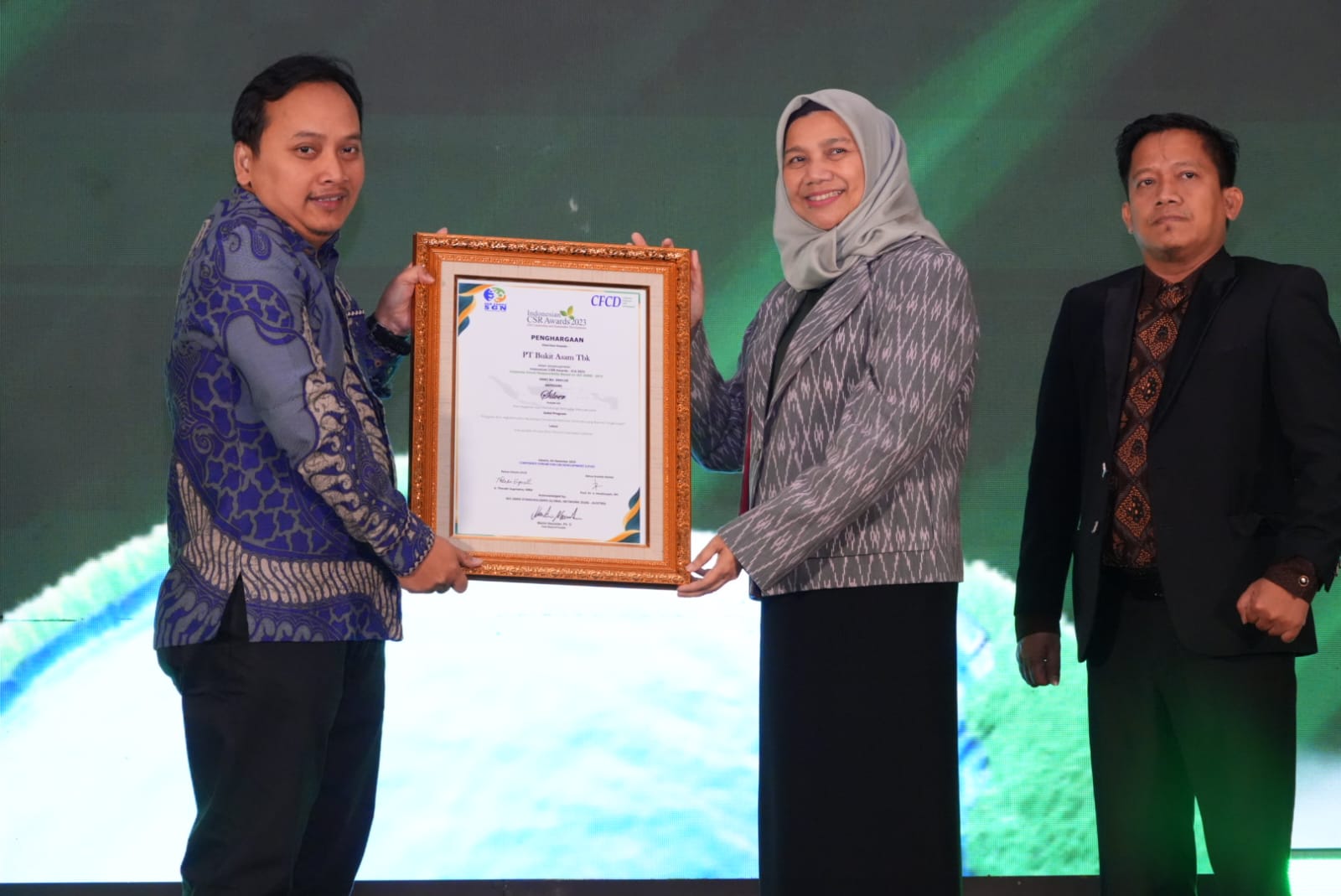 Jalankan CSR Berkelanjutan, Bukit Asam (PTBA) Borong 3 Penghargaan ICA 2023