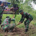 Kodim 1015/Sampit Gelar Karya Bakti Penanaman Pohon Dan Pembersihan Lingkungan, Peringati Hari Juang TNI AD