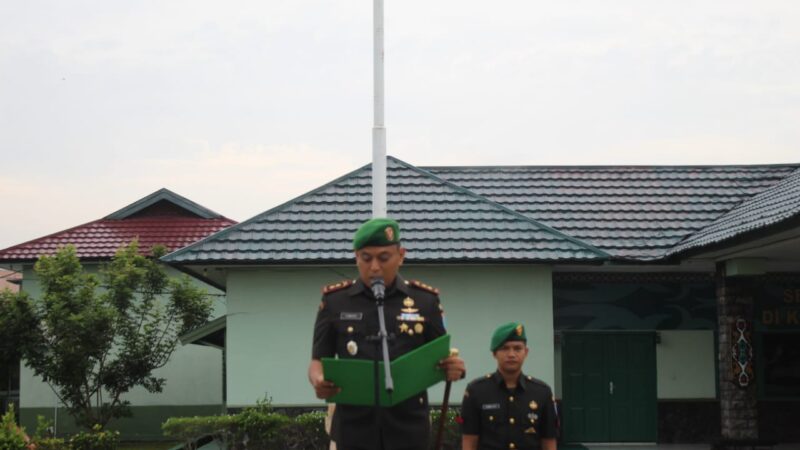 Dandim 1015/Sampit Pimpin Upacara Peringatan Hari Juang TNI AD Ke-78