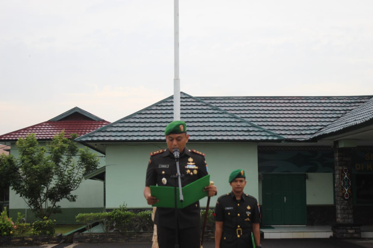 Dandim 1015/Sampit Pimpin Upacara Peringatan Hari Juang TNI AD Ke-78