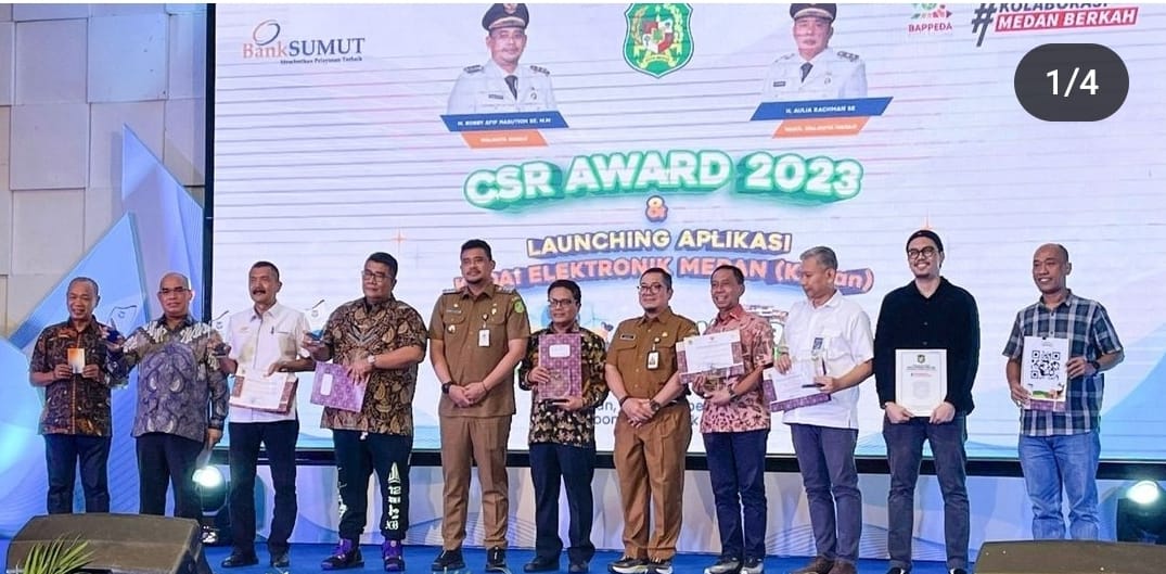 PTPN IV Regional I Raih PenghargaanTerbaik II CSR AWARD 2023