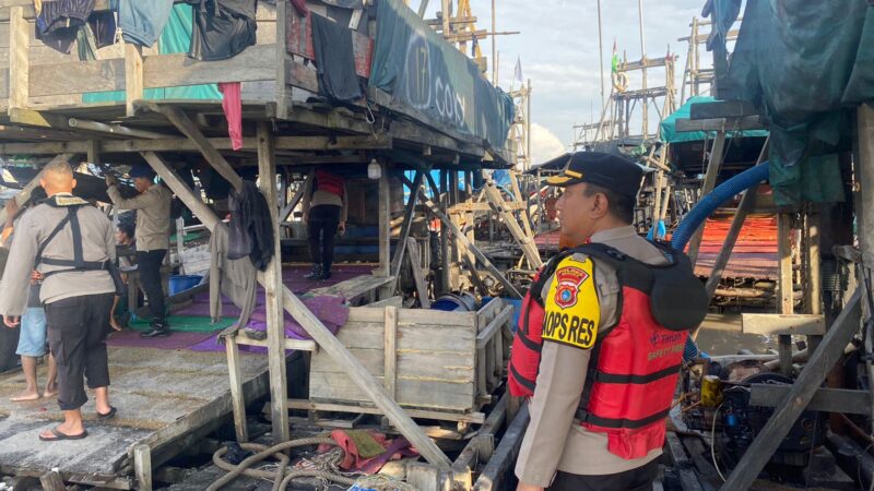 Kapolres Bangka Didampingi Kapolsek Belinyu Turun Langsung ke Lokasi Tambang Batu Hitam