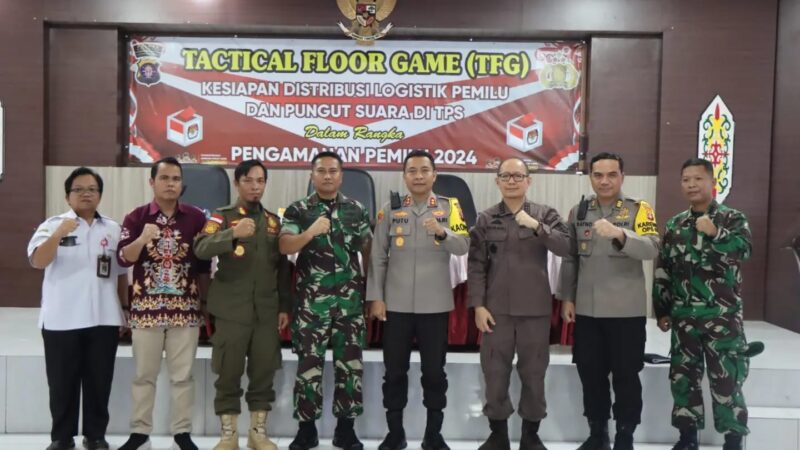 Tactical Floor Game sebagai Persiapan Matang Hadapi Pengamanan Pemilu 2024