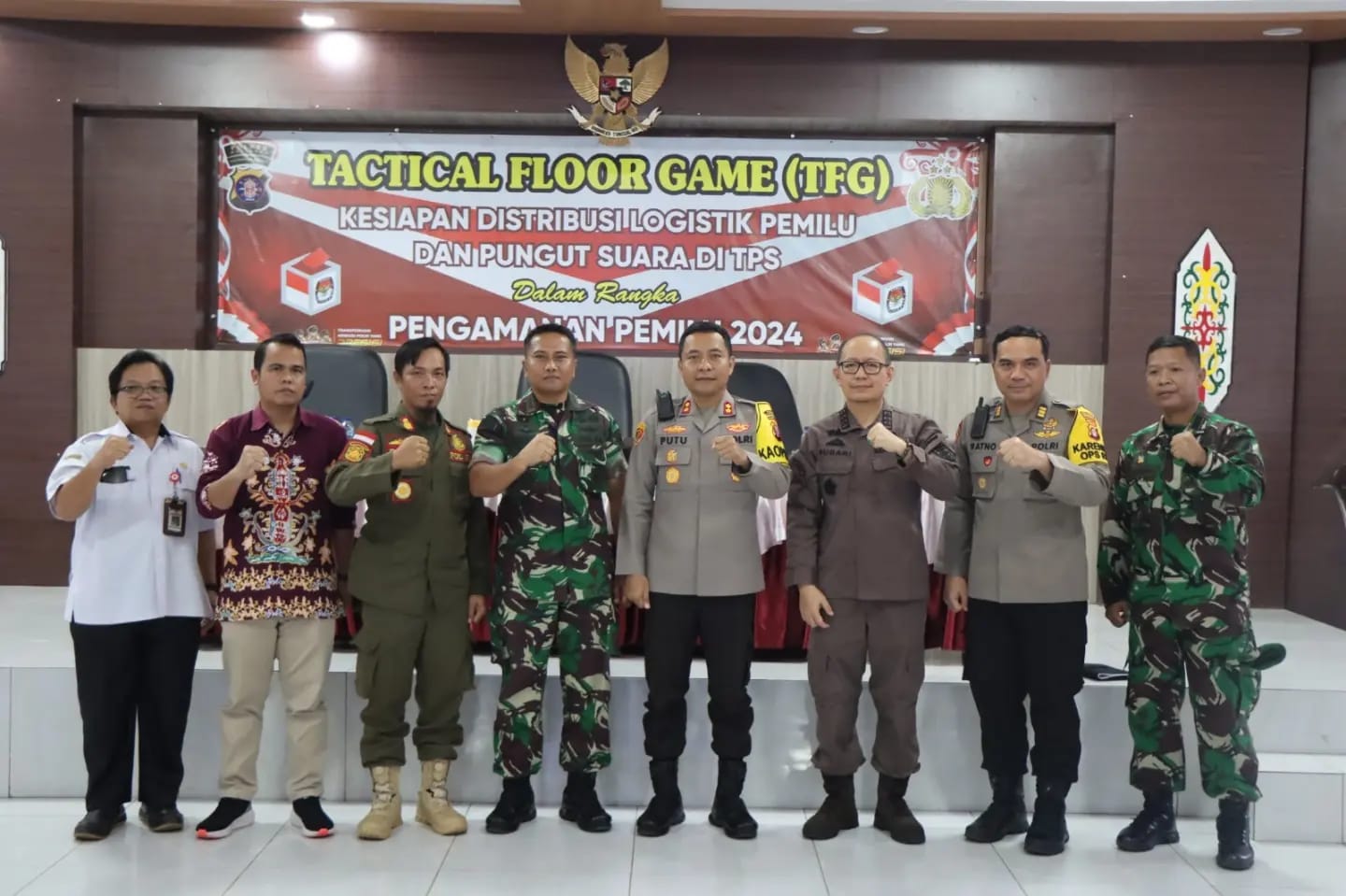Tactical Floor Game sebagai Persiapan Matang Hadapi Pengamanan Pemilu 2024