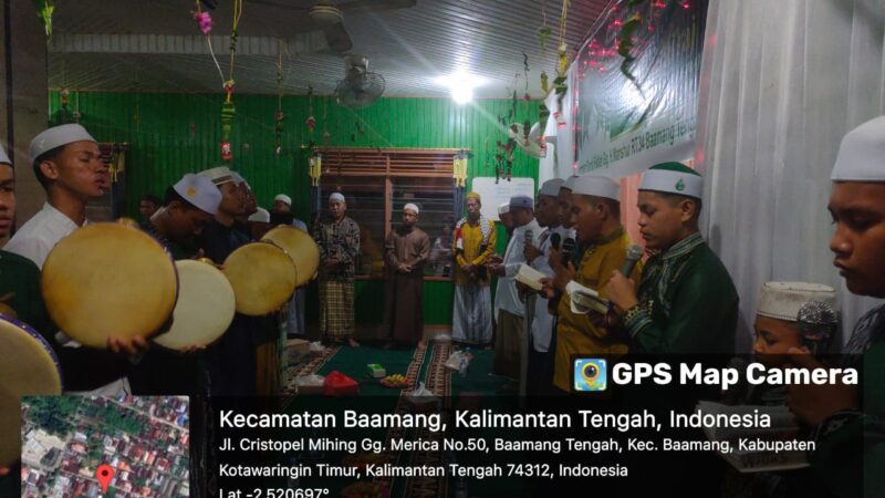 Peringatan Isra Mi’raj Nabi Muhammad SAW Tahun 2024/1445 Hijriah, di Baamang Kabupaten Kotim.