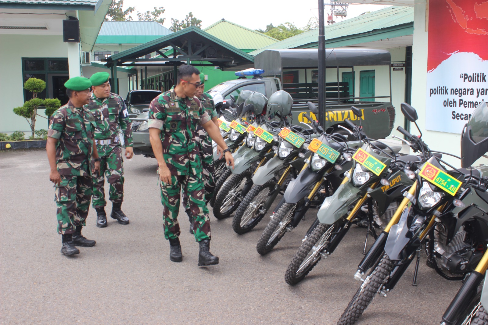 Ciptakan Situasi Kondusif Menjelang Pesta Demokrasi, Kodim 1016 Palangka Raya Apel Gelar Pasukan dan Perlengkapan.