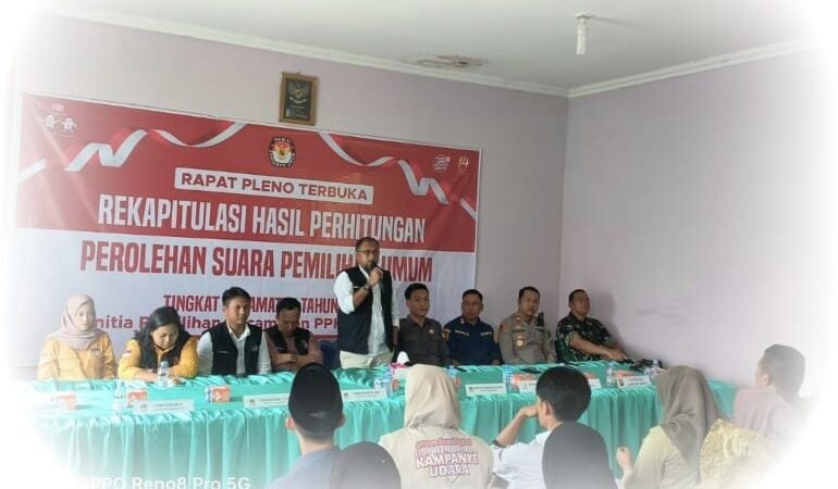 Camat Lawang Kidul Kabupaten Muara Enim Hadiri Pembukaan Penghitungan Suara Pemilu 2024