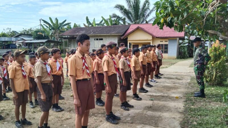 Peduli Pendidikan, Satgas Pamtas RI-MLY Yonarmed 16/Tk, Laksanakan Tugas Mulia Menjadi Tenaga Pendidik