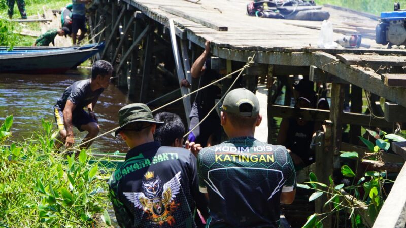 Kejar Target, Satgas TMMD Imbangan Ke-119 Kodim 1019/Katingan Kerja Keras Selesaikan Sasaran