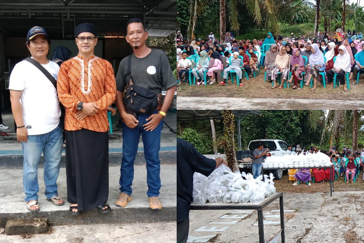 Berbagi Berkah Ramadhan, Anak Yatim dan Kaum Dhuafa di Belinyu Mendapat Santunan.