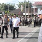 Jelang Pemilu 2024, Bupati Eddy Berutu Ikuti Apel Pergeseran Pasukan Pengamanan