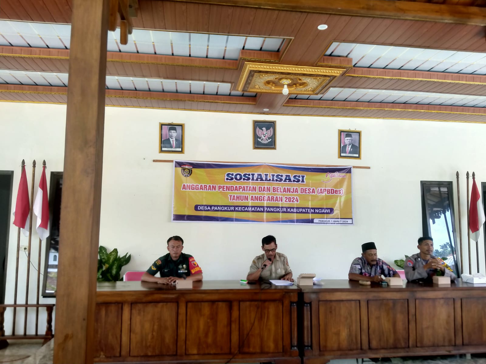 “DESA PANGKUR NGAWI MENGADAKAN MUSDES PENETAPAN ATAU PENJABARAN APBDes TAHUN ANGGARAN 2024.”