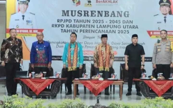 Pemda Lampura Mengelar Musrenbang Bahas Rencana Kerja Pemerintah Daerah (RKPD) 2025, Dan Rencana Pembangunan Jangka Panjang Daerah (RPJPD) Tahun 2025-2045.