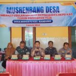 Camat Bandung Hadir Langsung Dalam Musrenbang Desa Mergayu Tulungagung, RKPDesa Dan RKPD Kabupaten Tahun Anggaran 2025