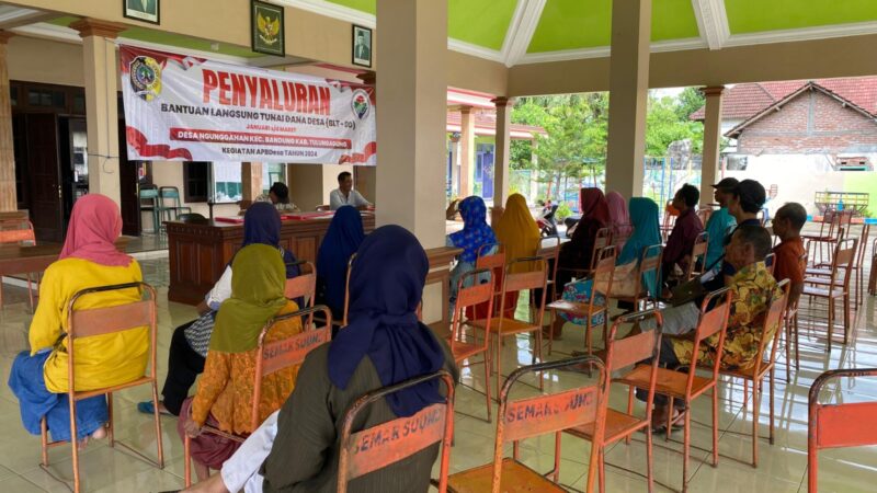 Pemerintah Desa Ngunggahan Tulungagung Salurkan Bantuan Langsung Tunai (BLT) Dana Desa 2024