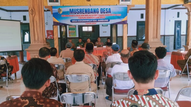 Pemerintah Desa Kedungwilut Tulungagung Gelar Musrenbang Desa Dalam Pembahasan Usulan RKPDesa Dan RKPD Kabupaten Tahun Anggaran 2025