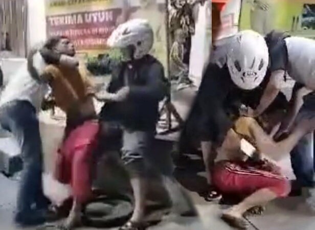 Sangat Dramatisnya Prosesi Penangkapan Diduga Pengguna Narkoba di Jalan Pegirian Surabaya, Pelaku Melakukan Perlawanan.