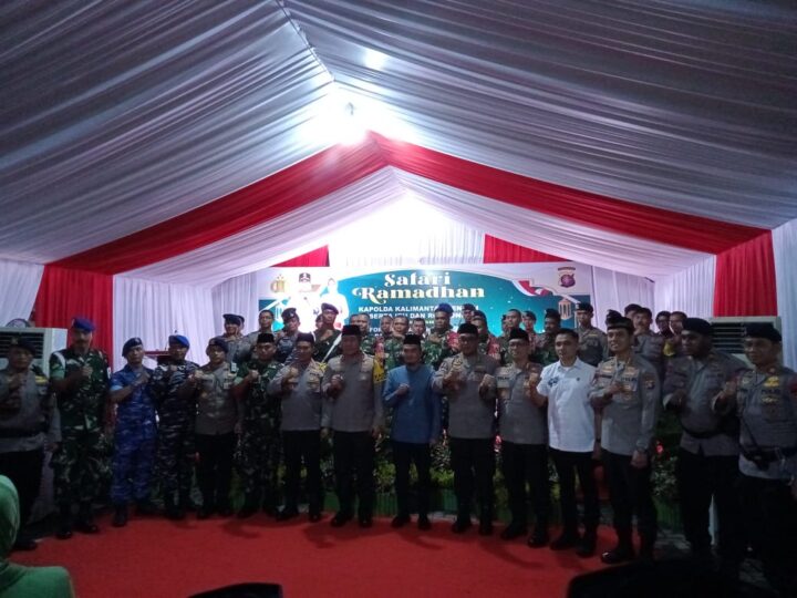 Komandan Kodim 1015/Sampit Dampingi Kapolda Kalteng Laksanakan Safari Ramadhan 1445 H.