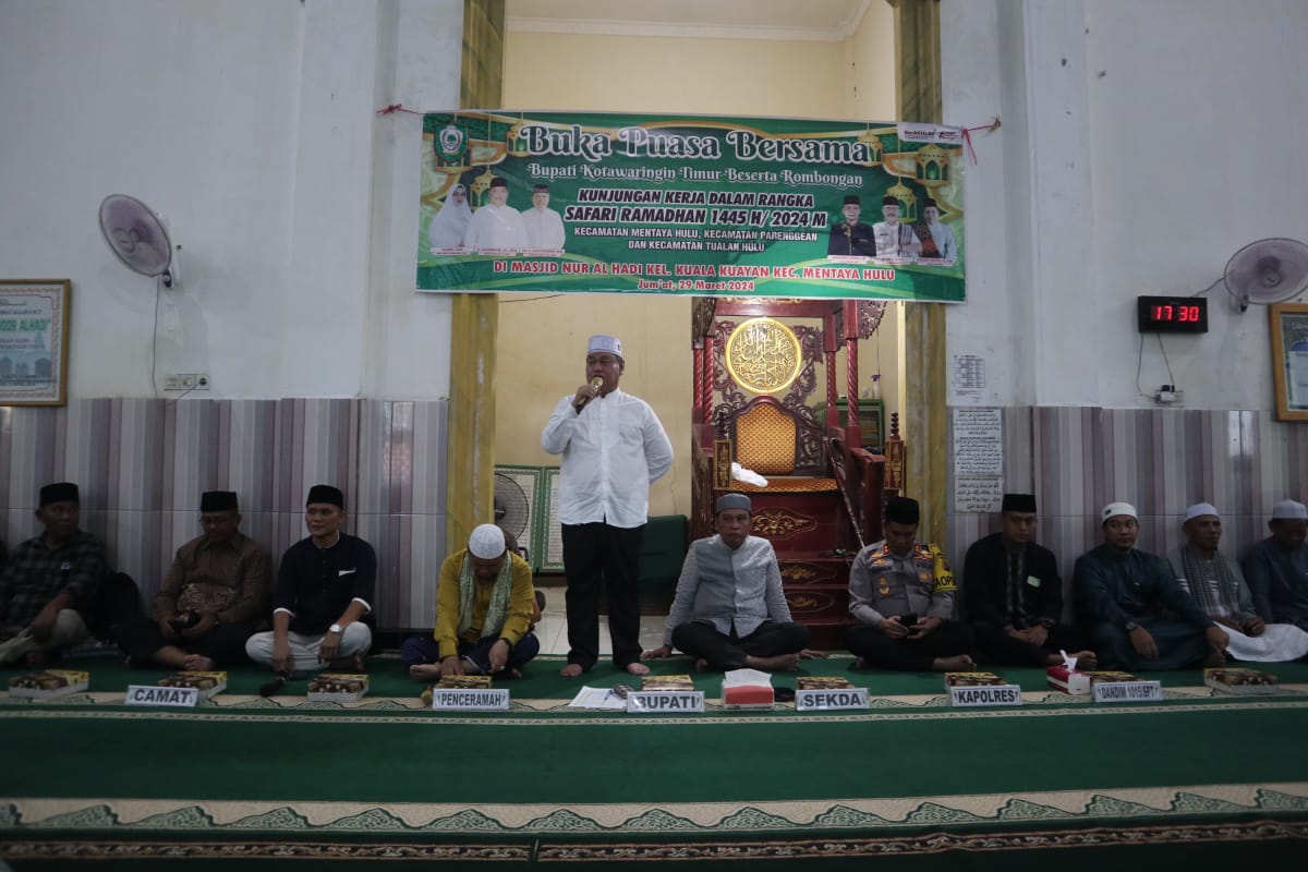 Dandim 1015/Sampit Bersama Forkopimda Laksanakan Kegiatan Safari Ramadhan 1445 H di Wilayah