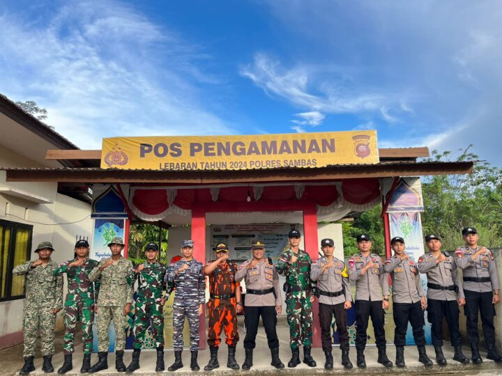 Satgas Pamtas RI-Malaysia Yonarmed 16/TK Ikuti Apel Kesiapsiagaan Pengamanan Hari Raya Idul Fitri 1445 H di Perbatasan