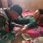 Satgas Pamtas RI- Mly Yonarmed 16/TK Berikan Pelayanan Kesehatan “Door to Door” Kepada Masyarakat Perbatasan