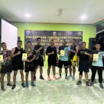 Satgas Pamtas RI-Malaysia Yonarmed 16/TK Menggelar Turnamen Bola Voli