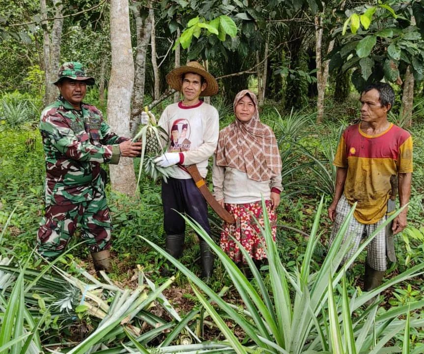 Satgas TMMD ke 120 Kodim 1015/Sampit Gelar Komsos Dengan Petani