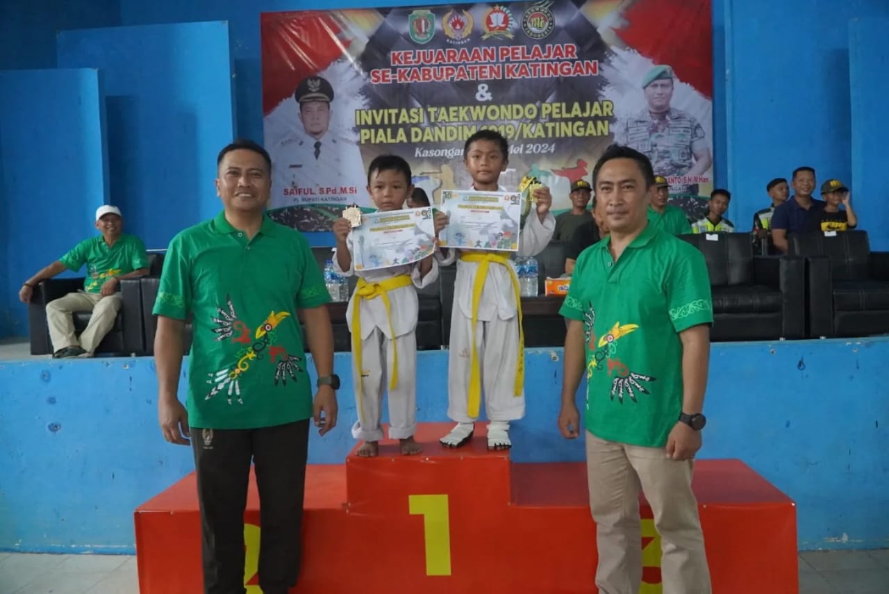 Ajang Silaturahmi Bagi Atlet Pelajar Taekwondo, Kodim 1019/Ktg Gelar Lomba Taekwondo Piala Dandim Tahun 2024