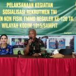 Satgas TMMD Ke 120 Kodim 1015/Sampit Gelar Sosialisasi Rekrutmen TNI