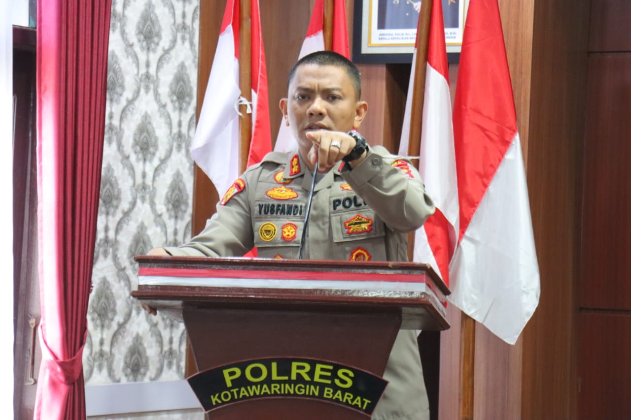 Hal Penting ini Yang Di Sampaikan Kapolres Kobar, Dalam GO Dan Pembinaan TW I 2024