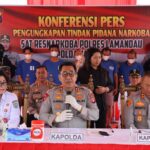 Kapolda Kalteng Pimpin Konferensi Pers, Hasil Pengungkapan 33,8 KG Narkoba di Wilayah