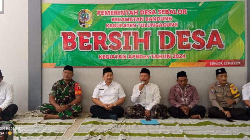 Gelar “Bersih Desa” Ini Harapan Kades Sebalor Tulungagung