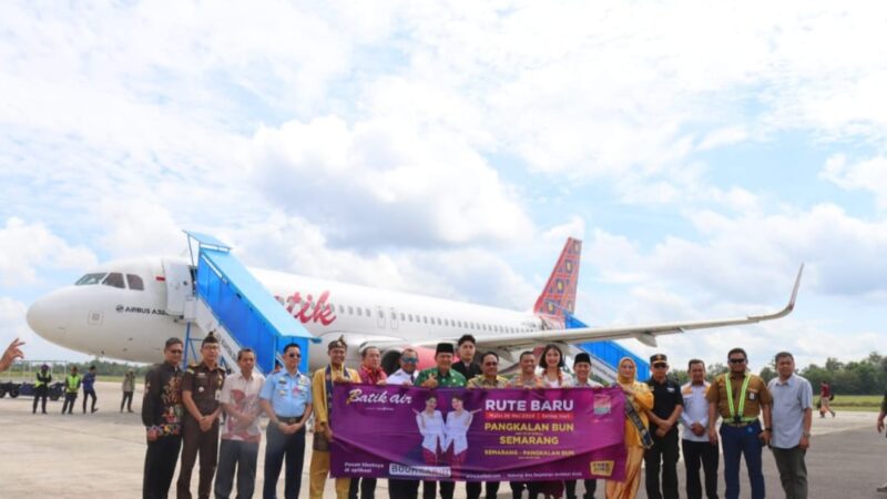 Kapolres kobar Hadiri Launching Rute Baru Maskapai Batik Air