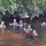 Sungai Menjadi Hiburan Buat Satgas TMMD Ke 120 Kodim 1015/Sampit