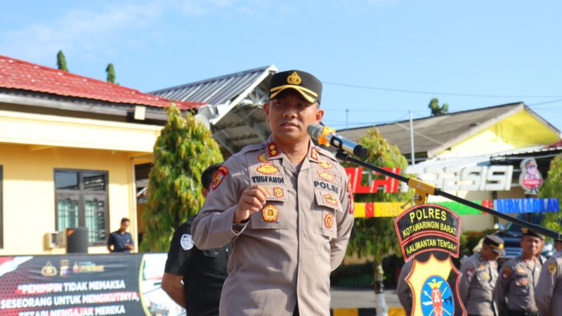 Diapresiasi Masyarakat, Kapolres Kobar Sampaikan Terima Kasih Ke Personel