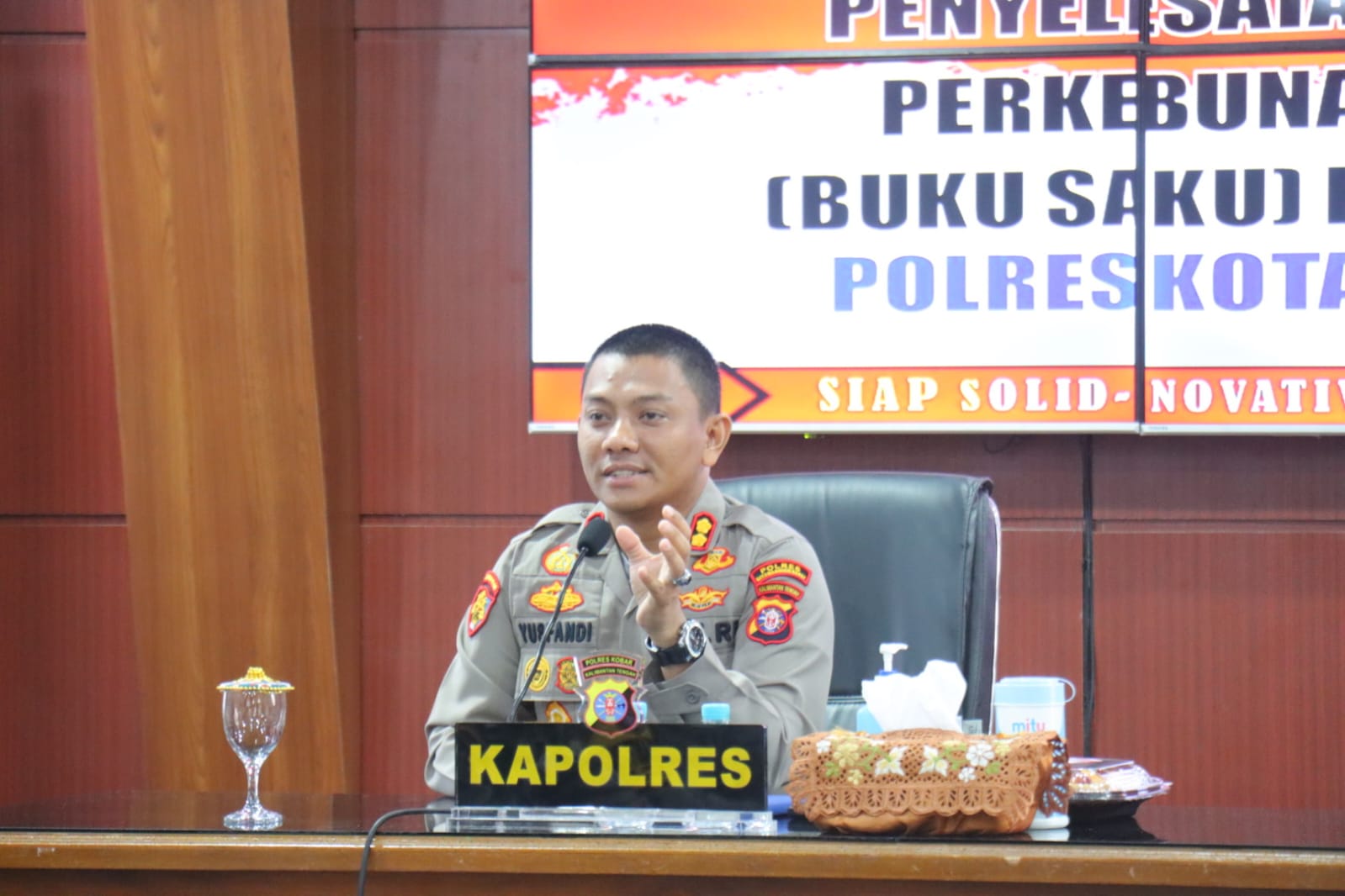 Ini Arahan Penting Kapolres Kobar, Dalam Berikan Arahan Kepada Bhabinkamtibmas