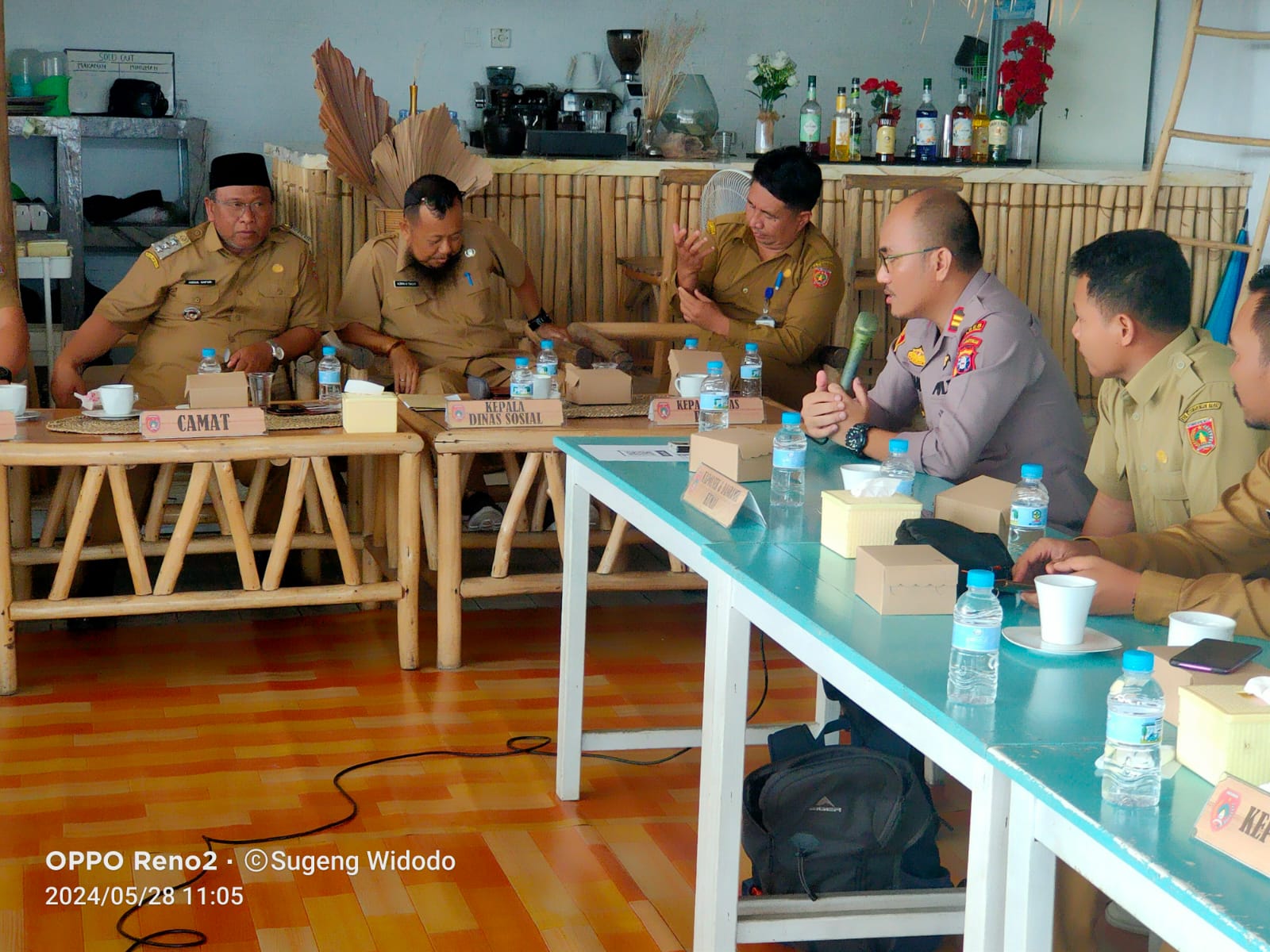 Kapolsek Kumai Hadiri Giat Lokakarya Mini Triwulan Ke 2 Puskesmas Teluk Bogam