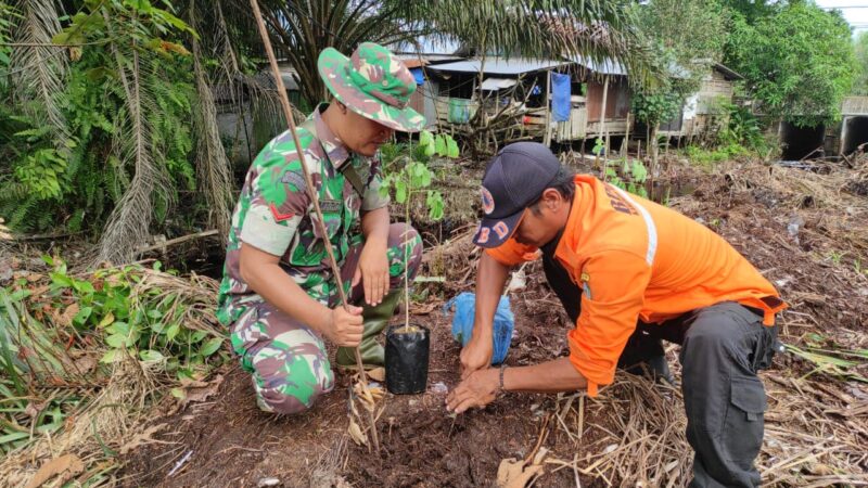 Satgas TMMD ke 120 Kodim 1015/Sampit Gelar Aksi Penghijauan di Lokasi TMMD