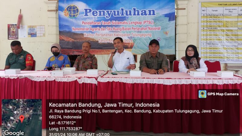 Antusias Masyarakat Desa Bantengan Tulungagung Dalam Program PTSL 2024