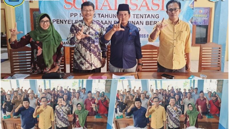 Dinas Koperasi dan Usaha Mikro Kabupaten Lamongan Telah Melaksanakan Sosialisasi PP No.5 di Desa Lawanganagung Kecamatan Sugio Lamongan.