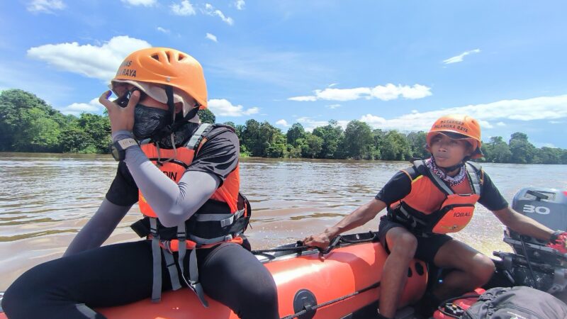 SATU ORANG BOCAH TENGGELAM DI SUNGAI BARITO, TIM SAR LAKUKAN PENCARIAN