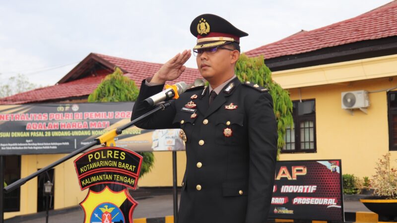 Peringati Hari Lahir Pancasila, Polres Kobar Gelar Apel