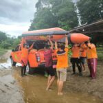 PERAHU TERBALIK DI SUNGAI KATINGAN, SATU ORANG DALAM PENCARIAN TIM SAR