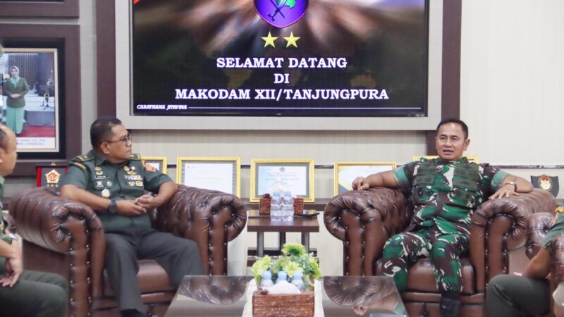 Pangdam Tanjungpura Terima Kunjungan Tim Puldata Sahli Panglima TNI